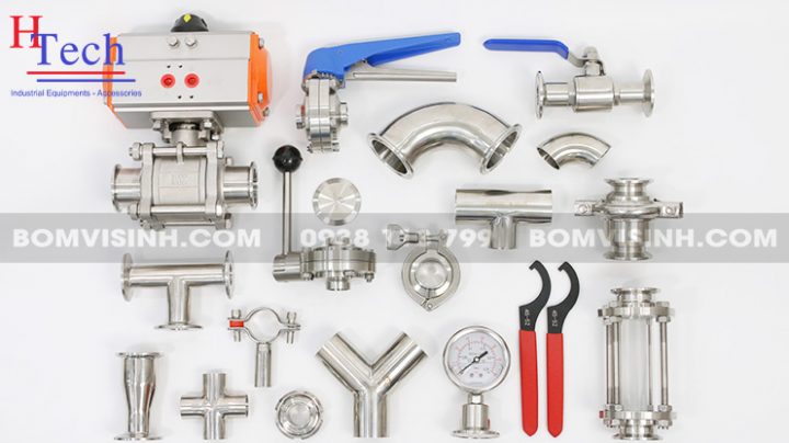 phân biệt phụ kiện vi sinh chuẩn SMS và chuẩn DIN
