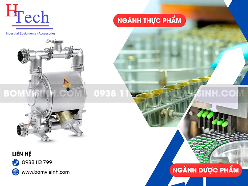 Bơm Màng Khí Nén Vi Sinh Carten Pump – Giải Pháp Bơm Công Nghiệp Cho Ngành Thực Phẩm & Dược Phẩm
