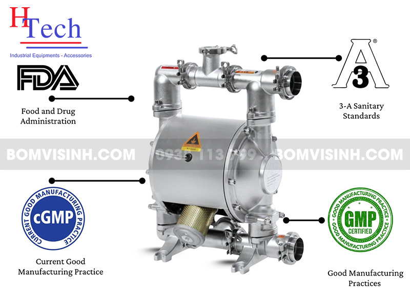 Bơm Màng Khí Nén Vi Sinh Carten Pump – Giải Pháp Bơm Công Nghiệp Cho Ngành Thực Phẩm & Dược Phẩm