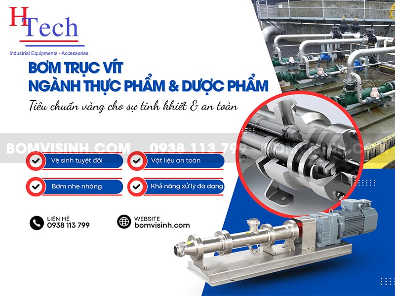 Bơm Trục Vít: Giảm Pháp Bơm Hiệu Quả Cho Chất Lỏng Đặc Trong Công Nghiệp
