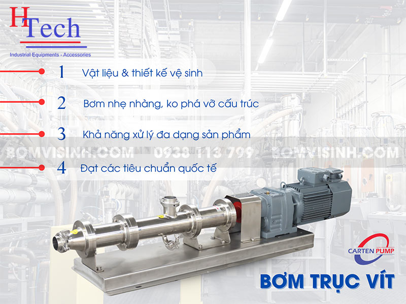 Bơm Trục Vít: Giảm Pháp Bơm Hiệu Quả Cho Chất Lỏng Đặc Trong Công Nghiệp