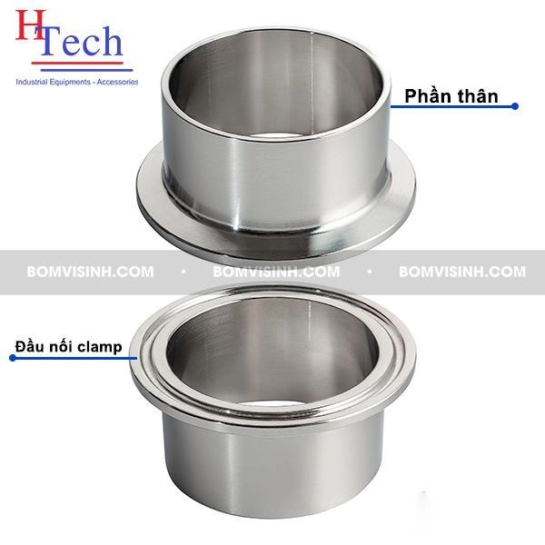Cấu tạo của đầu nối clamp vi sinh