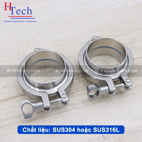 Khớp nối vi sinh chất liệu inox vi sinh SUS304/ SUS316L