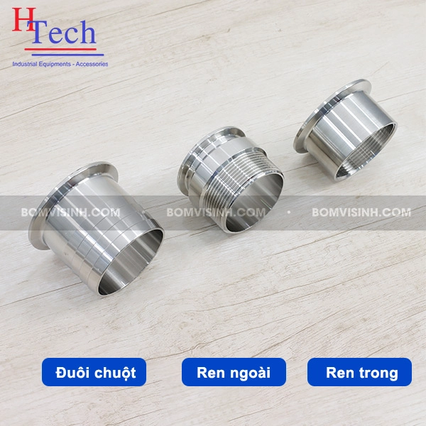 Khớp nối vi sinh có nhiều dạng kết nối của đầu nối vi sinh