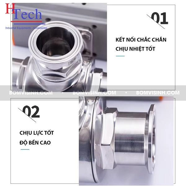 Đặc điểm của van bi vi sinh điều khiển điện