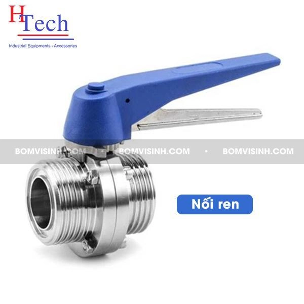 Van bướm vi sinh tay kẹp nối ren