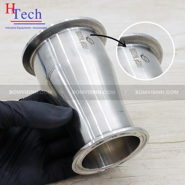 bầu giảm đồng tâm clamp vi sinh Carten Pipe