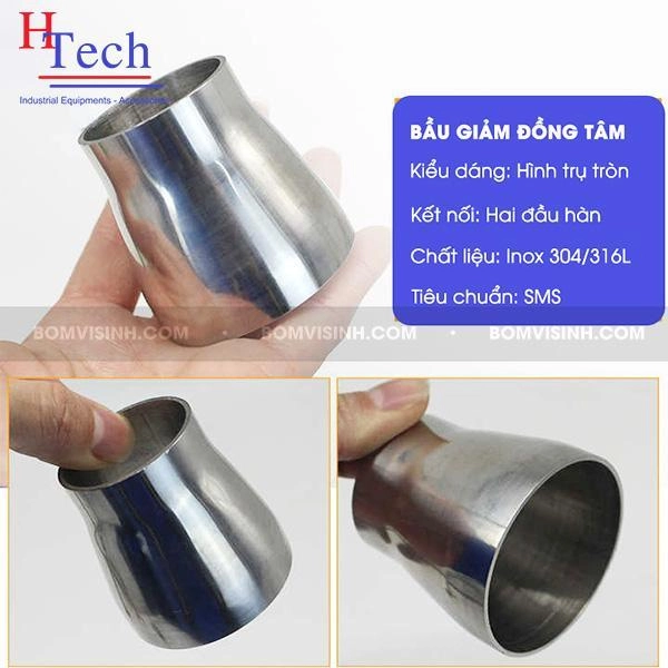 bầu giảm đồng tâm hàn vi sinh Carten Pipe