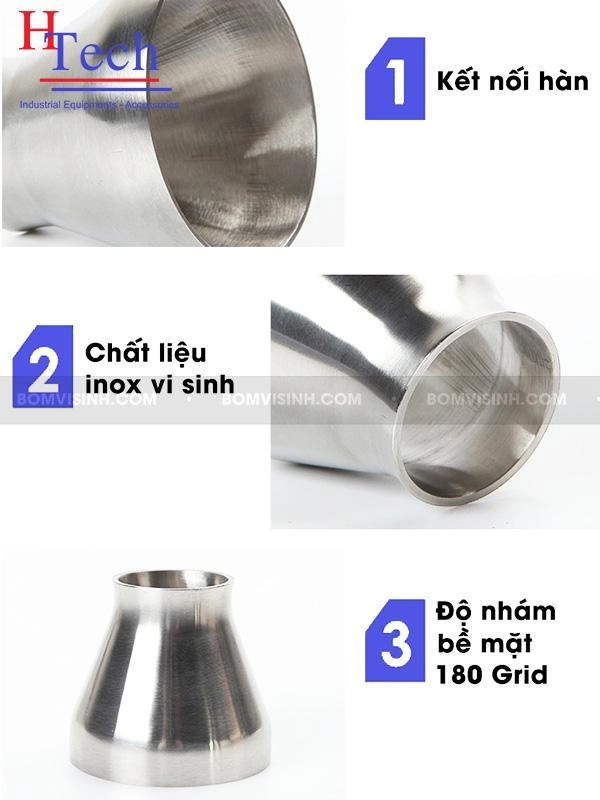 bầu giảm đồng tâm hàn vi sinh Carten Pipe