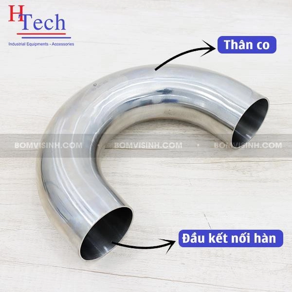 cấu tạo của co 180 độ hàn vi sinh Carten Pipe