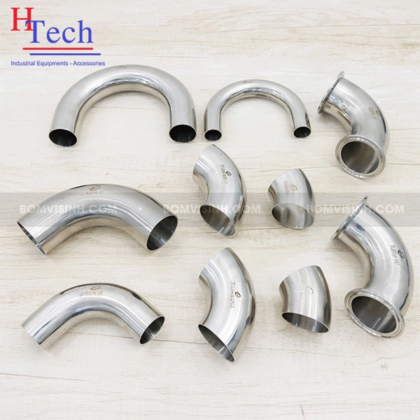nối vi sinh Carten Pipe, các loại co inox vi sinh