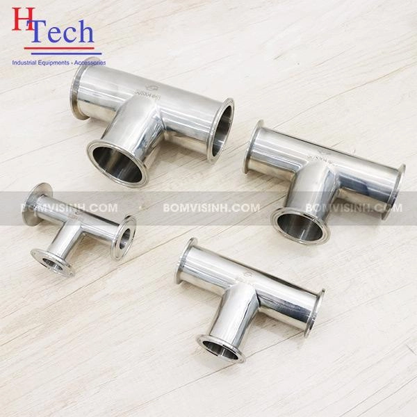 tê đều clamp vi sinh đa dạng kích thước