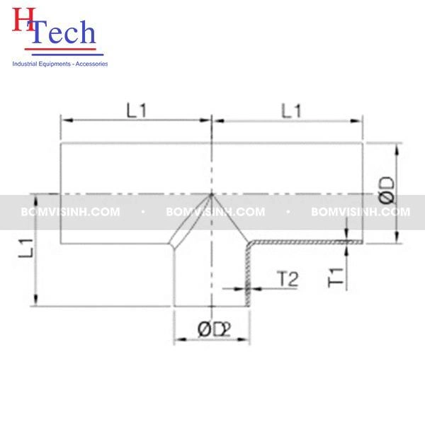 bảng vẽ tê giảm hàn vi sinh