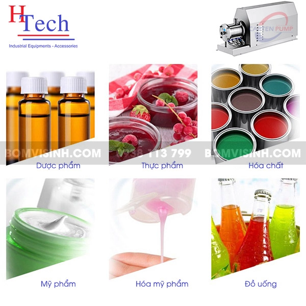 ứng dụng của bơm đồng hóa Carten Pump