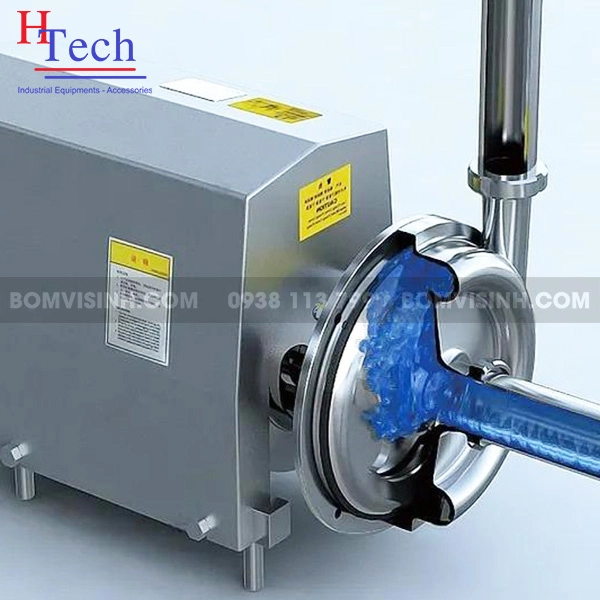 nguyên lý hoạt động của bơm ly tâm vi sinh