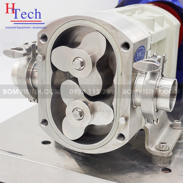 cánh bơm lobe trong hệ thống chiết rót chất đặc Carten Pump