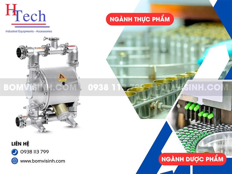 Bơm Màng Khí Nén Vi Sinh Carten Pump – Giải Pháp Bơm Công Nghiệp Cho Ngành Thực Phẩm & Dược Phẩm