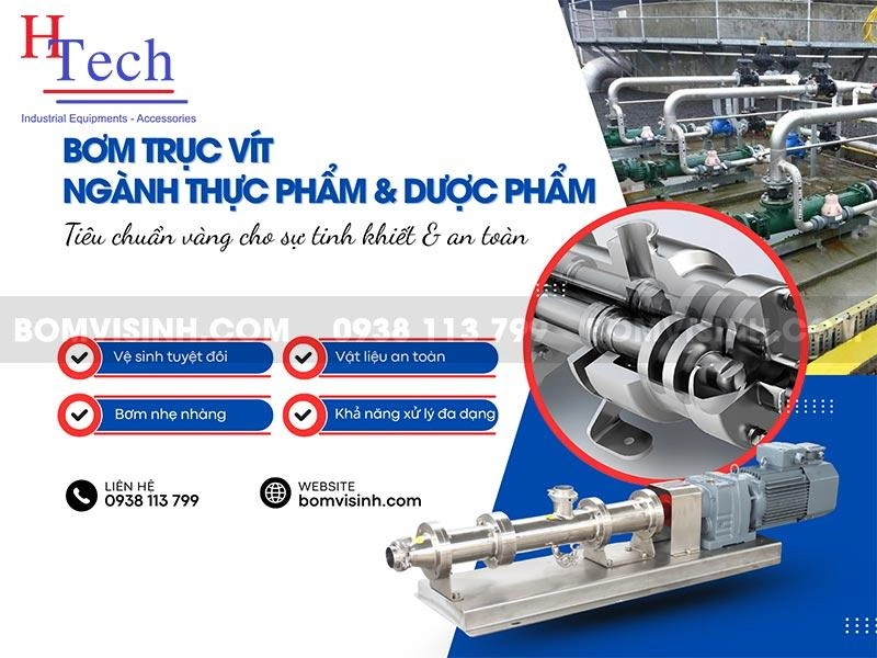 Bơm Trục Vít: Giảm Pháp Bơm Hiệu Quả Cho Chất Lỏng Đặc Trong Công Nghiệp