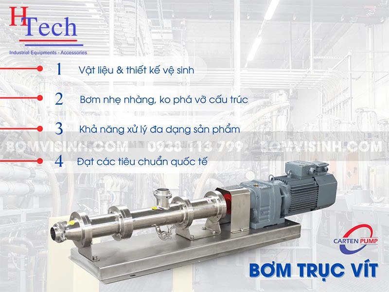 Bơm Trục Vít: Giảm Pháp Bơm Hiệu Quả Cho Chất Lỏng Đặc Trong Công Nghiệp