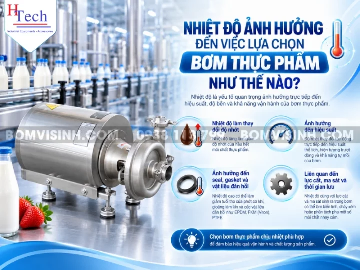 máy bơm thực phẩm chịu nhiệt - bơm ly tâm vi sinh
